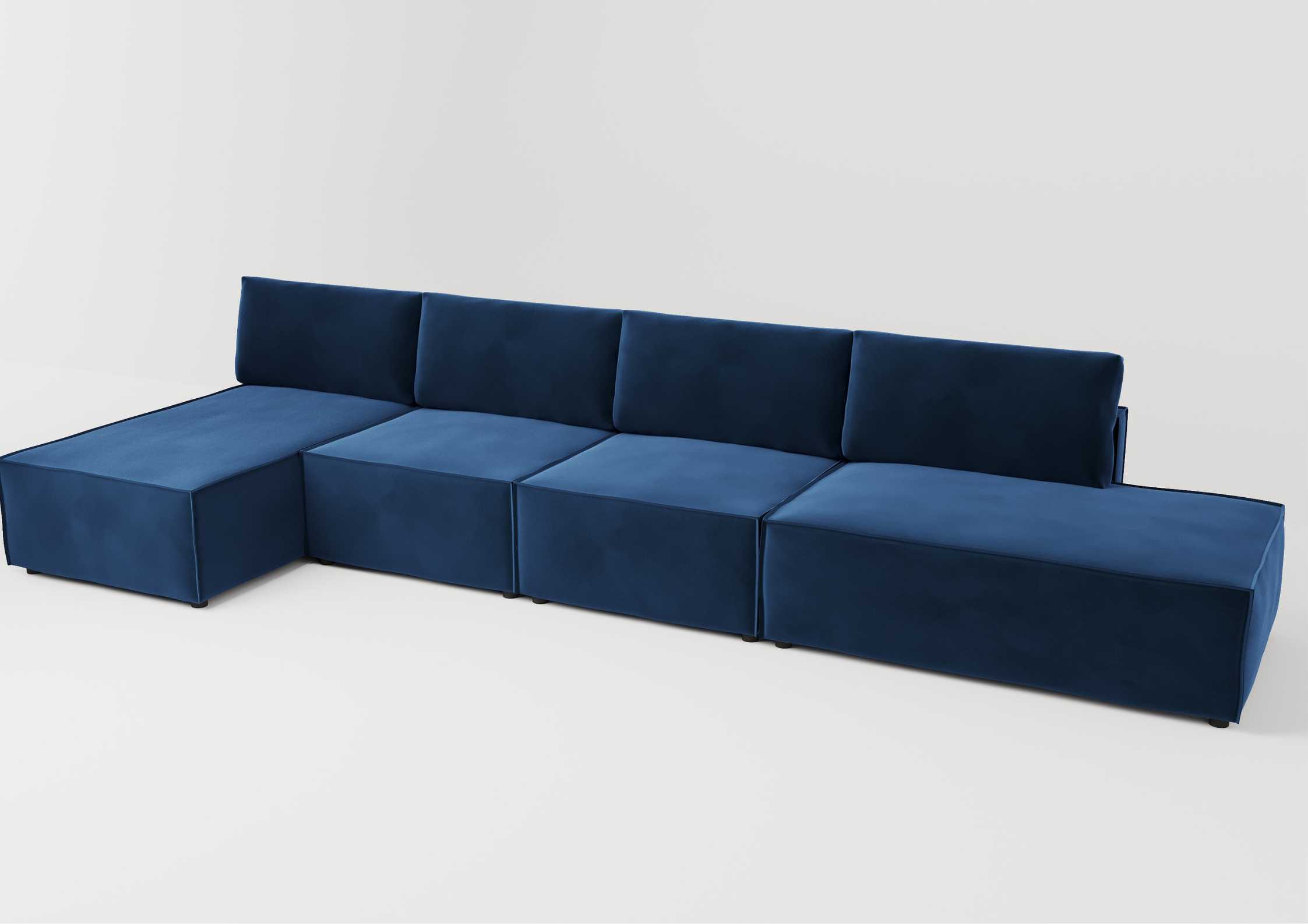 Granatowy narożnik modułowy